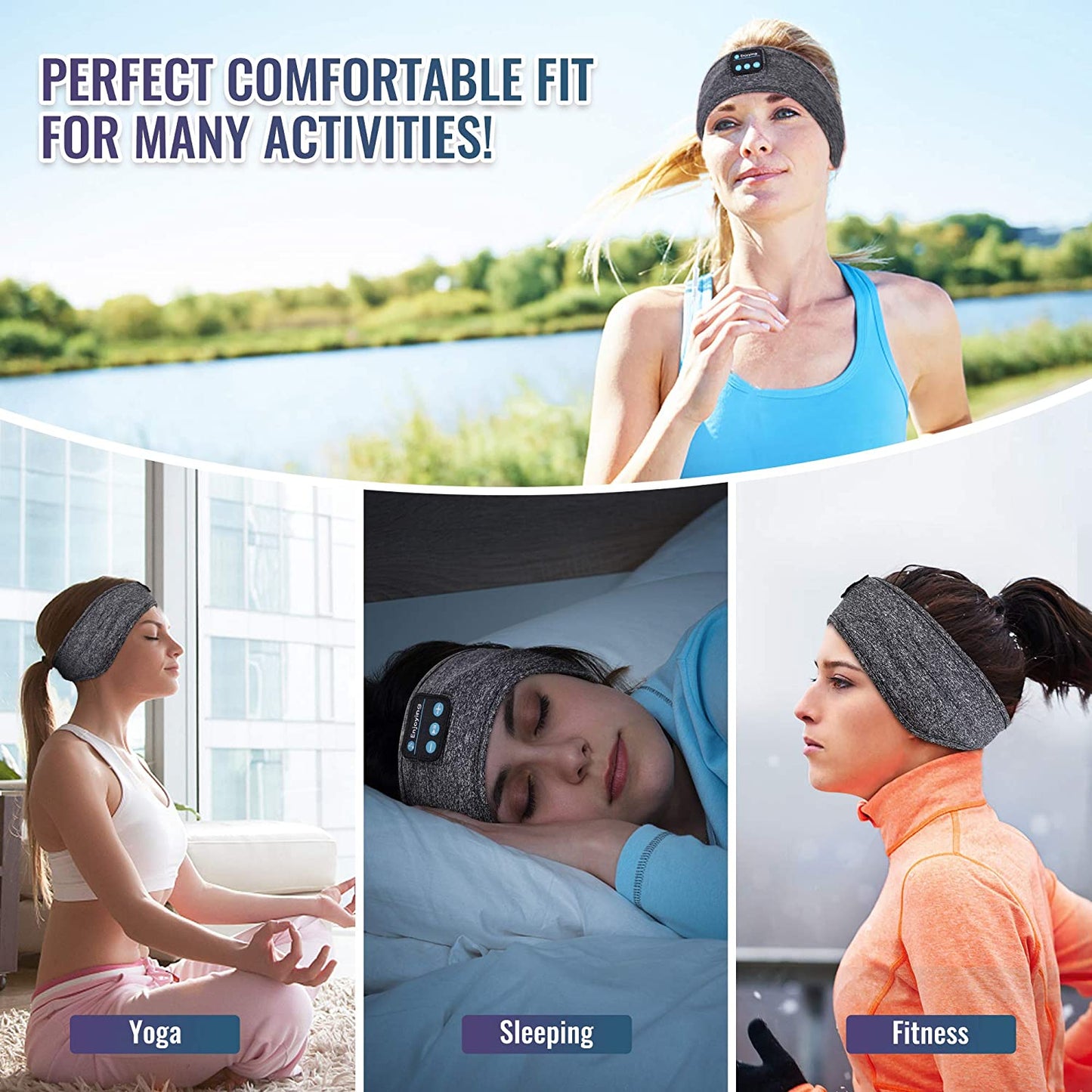 Bluetooth Sleep Headband: Thin & Wireless