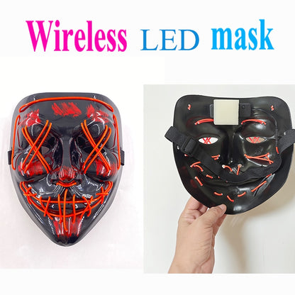 Halloween Neon Led Purge Mask